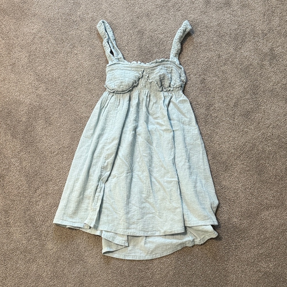 Free People Ruched Mini Dress
